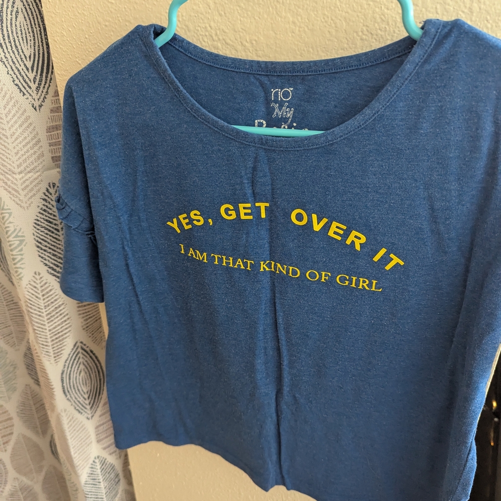 Blue Graphic Women T-Shirt